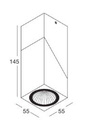 JUPITER BLANC SPOT LED 7W RECT IP20 540LM