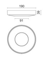 PF19 LED 1400LM 3000K A/SCH/DIF.108? BLANC