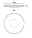 PF30 LED 2500LM 3000K A/SCH/DIF. METAL