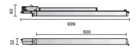 ARTELINE 60 NOIR - 230V/20W 4000K 1500LM