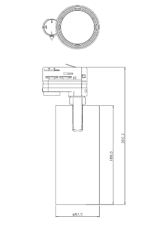 GUN LED 28W 4000K 2700LM NOIR ADAT/3 ALLUM