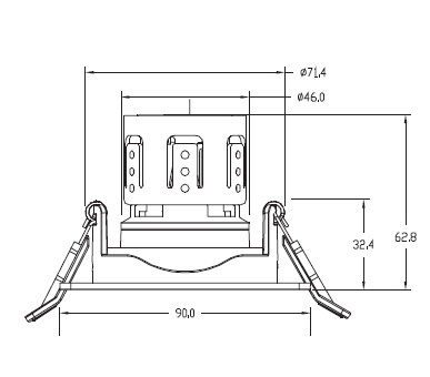 FK LED MODUL ENC. 700LM 3000K 38° 700MA 8.5W + DRIVER DIM