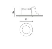 RA8 L MAX 700LM 8,5W 3000K IRC90 26° BLANC