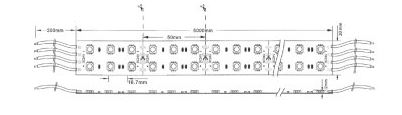 RUBAN DUAL 5050 5M 28.8W/M 24VDC 120LEDS RGB IP65