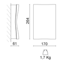 BALTI 260 LED 2x2400LM 2x18W 3000K 30°/30° BLANC