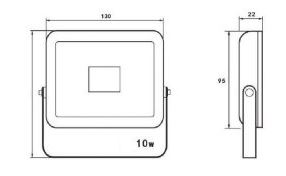 LOOPAD 10W 950LM 120ø 3000K BLANC/ARGENT IP65