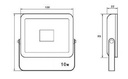 LOOPAD 10W 950LM 120ø 3000K BLANC/ARGENT IP65