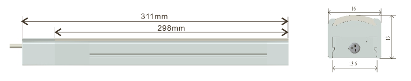 Schema PROFIL LED AIMANTE 30CM 24VDC 4000K 6W 420LM