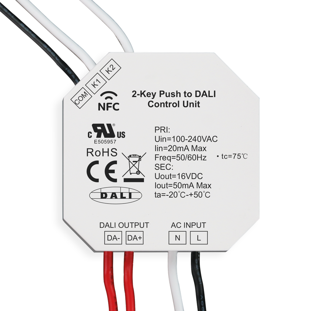 BP PUSH TO DALI 2 canaux - NFC