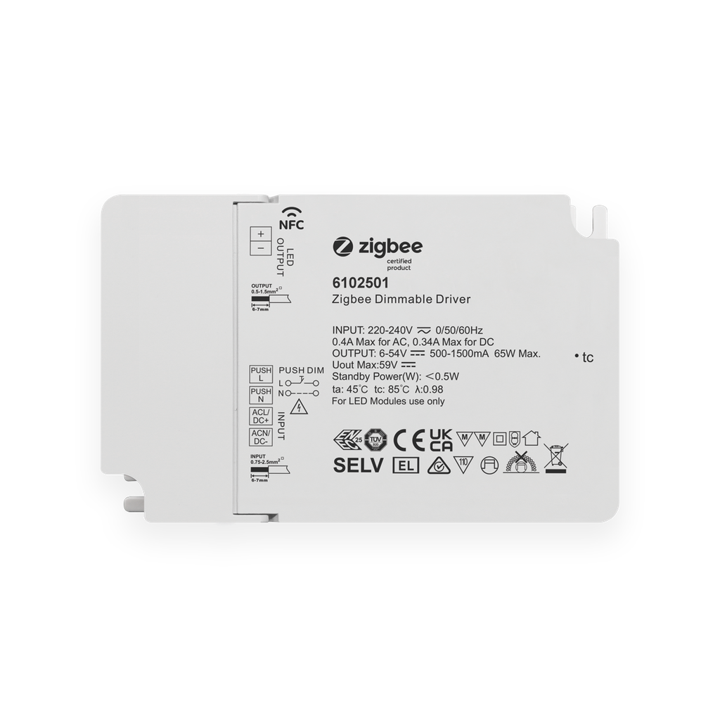 DRIVER 65W CC500-1500MA ZIGBEE+NFC