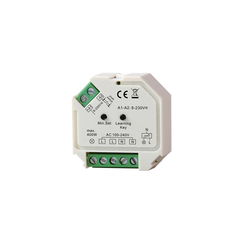 RECEPTEUR RF AC230V 400W + PUSH DIM