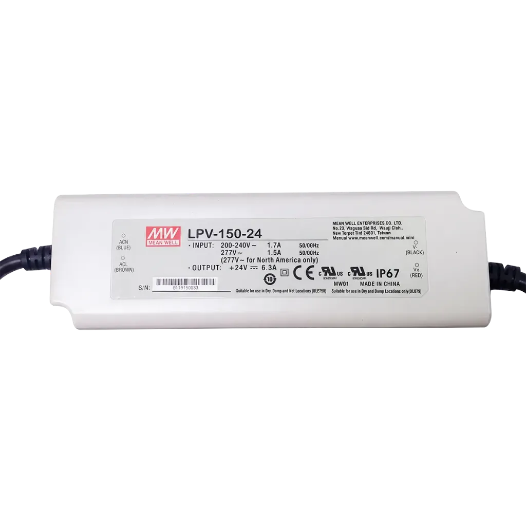 [600LPV15024] DRIVER 24VDC 150W IP67