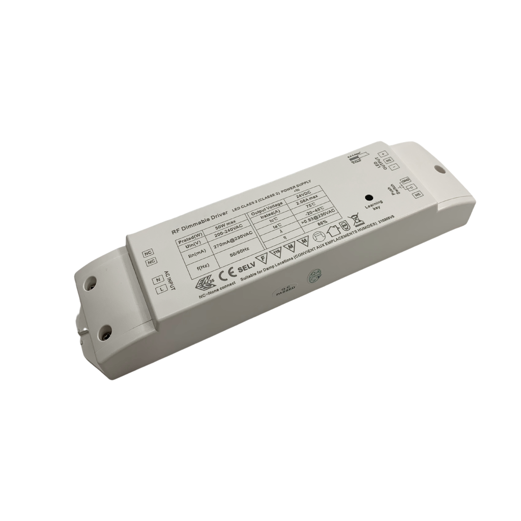 RECEPTEUR 1X2.8A 230Vac/24Vdc 1x50W - (RF & Push dim)