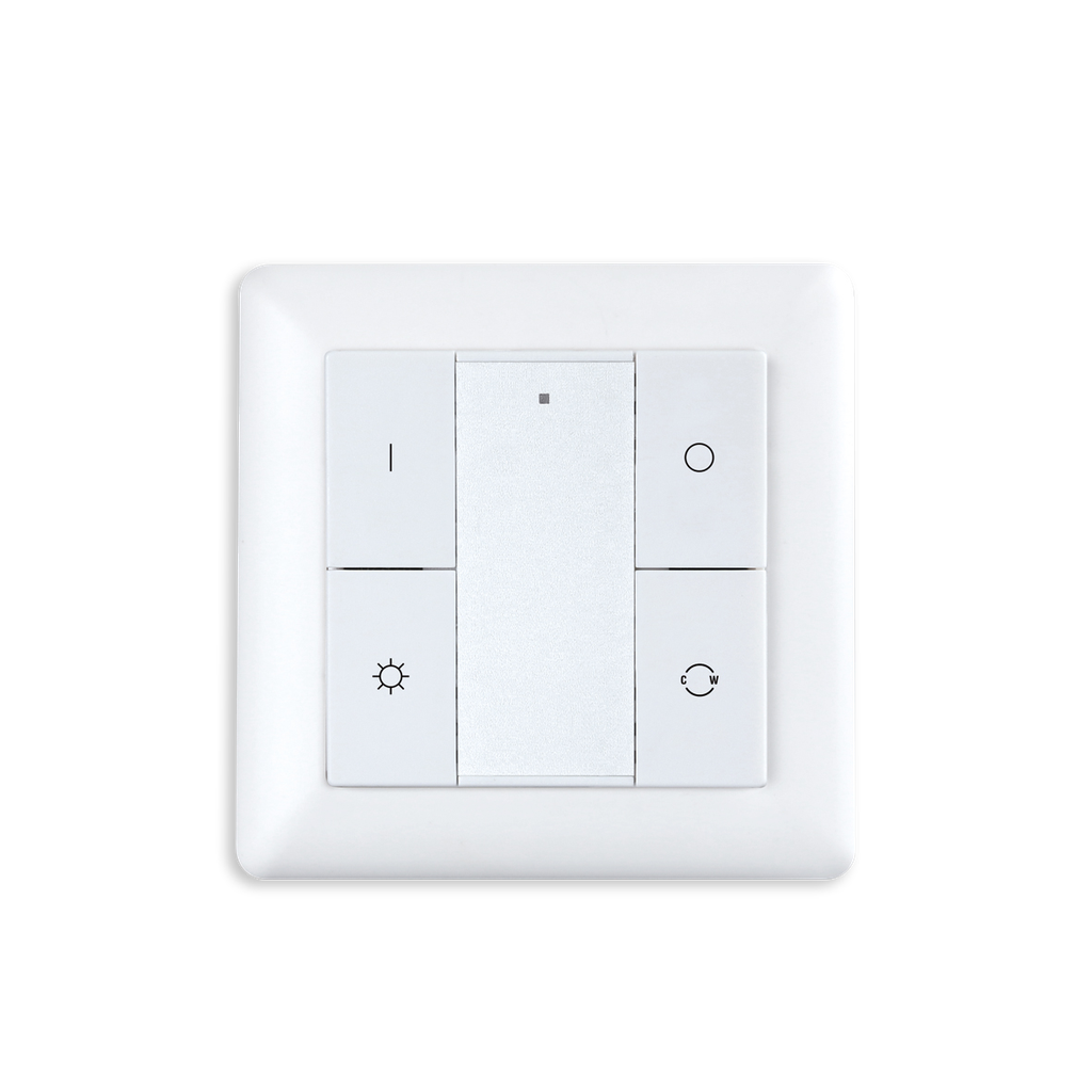 ZIGBEE CONTROLEUR MURAL RGB-W 1 ZONE BLANC (3VDC INCLUS)