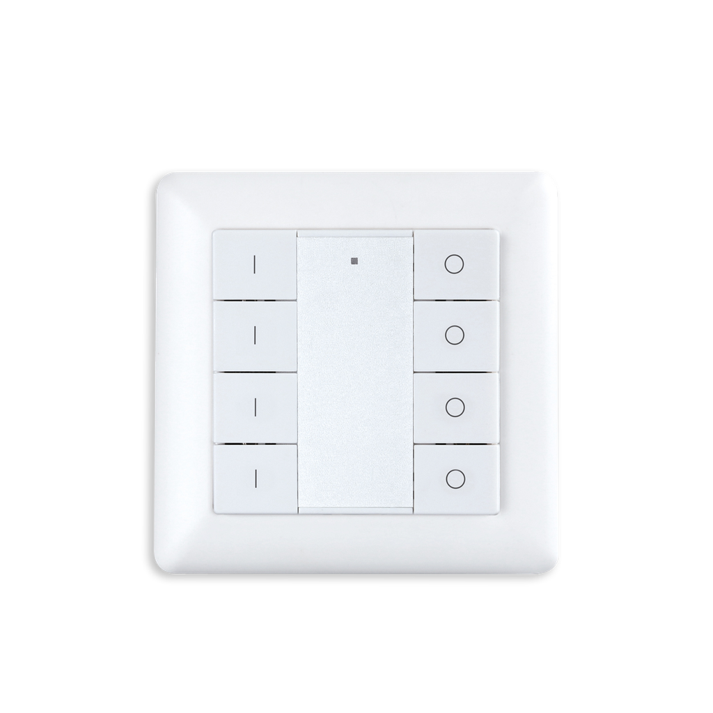 ZIGBEE CONTROLEUR MURAL MONO 4 ZONES BLANC (3VDC INCLUS)