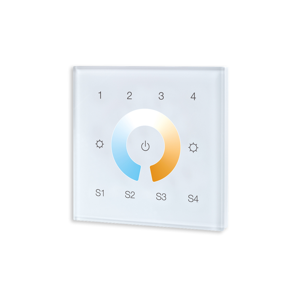 ZIGBEE CONTROLEUR MURAL CCT 4 ZONES BLANC (230VAC)