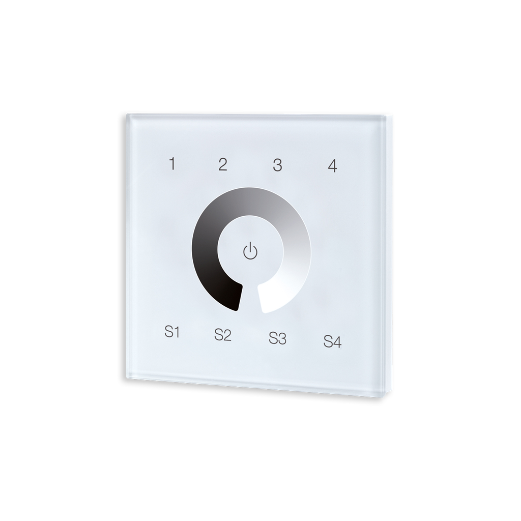 ZIGBEE CONTROLEUR MURAL MONO 4 ZONES BLANC (230VAC)