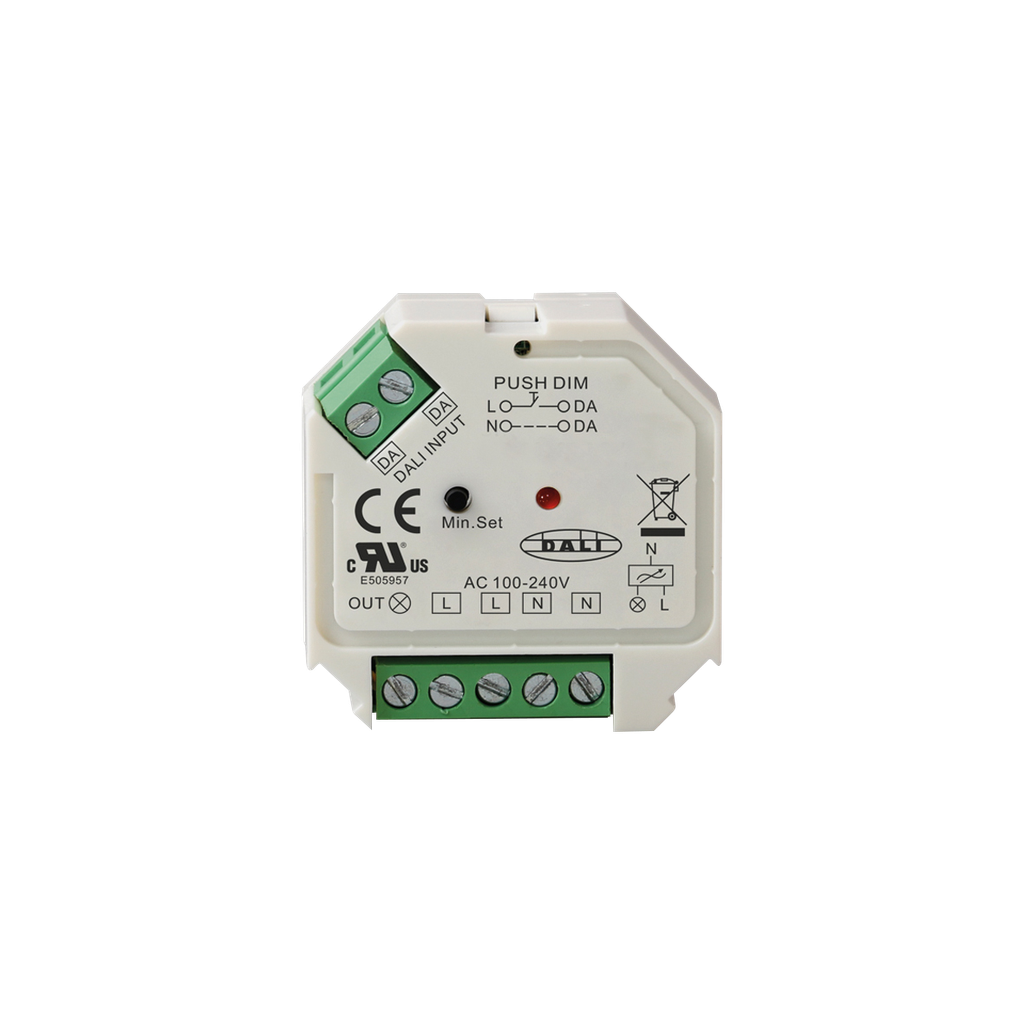MODULE DALI RECEPTEUR AC230V 400W  DALI / TRIAC + PUSH