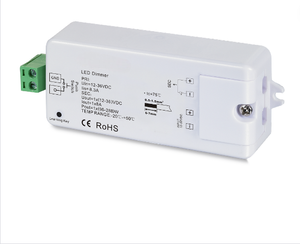 RECEPTEUR MONO 12/24VDC 96W/192W (RF + PUSH + BLUETOOTH)