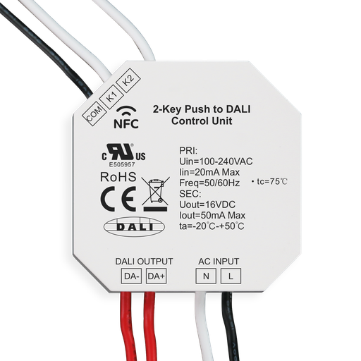 [6102402] BP PUSH TO DALI 2 canaux - NFC