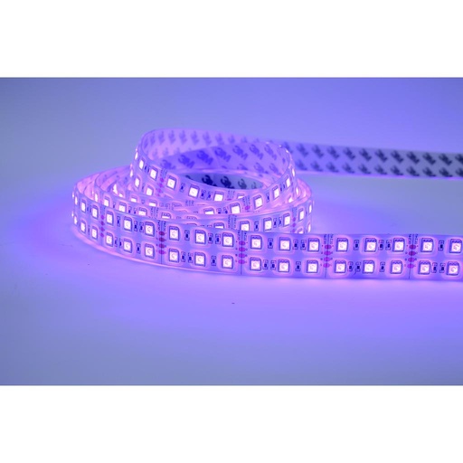 [60012030RGB65] RUBAN DUAL 5050 5M 28.8W/M 24VDC 120LEDS RGB IP65