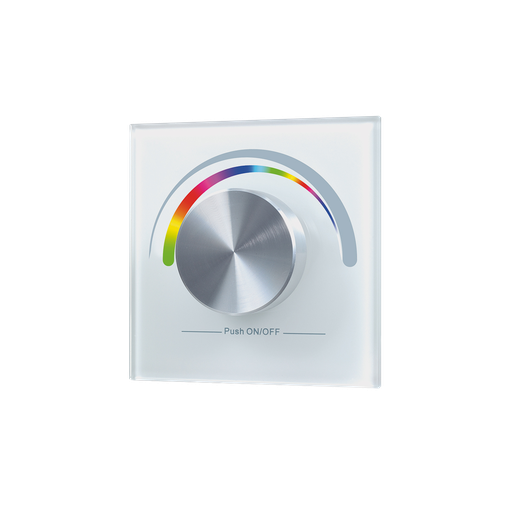 [610SR2836RGB] CONTROLEUR RGB 1 ZONE FIXATION MUR BLANC