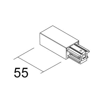[64511130] CONNECTEUR D'ALIMENTATION GAUCHE NOIR