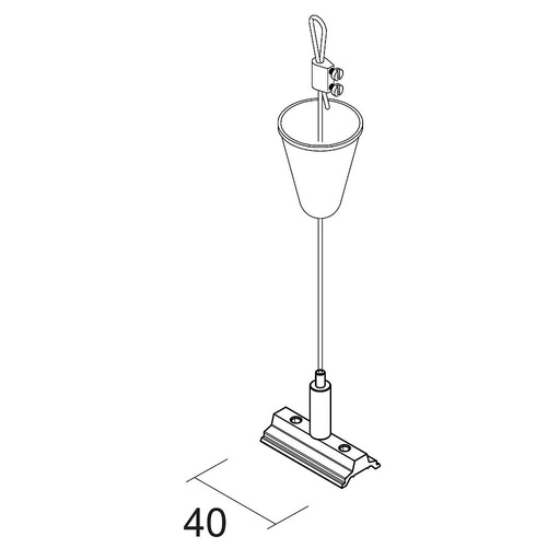 [64580030] KIT DE SUSPENSION AVEC FIL D'ACIER 2m