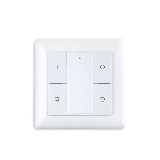 [ZG9001K4RGBW] ZIGBEE CONTROLEUR MURAL RGB-W 1 ZONE BLANC (3VDC INCLUS)