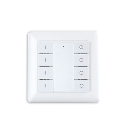 [ZG9001K8DIM] ZIGBEE CONTROLEUR MURAL MONO 4 ZONES BLANC (3VDC INCLUS)
