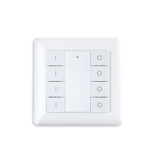 [ZG9001K8DIM] ZIGBEE CONTROLEUR MURAL MONO 4 ZONES BLANC (3VDC INCLUS)