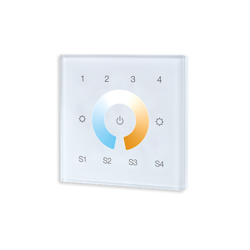 [ZG9001T4CCT] ZIGBEE CONTROLEUR MURAL CCT 4 ZONES BLANC (230VAC)