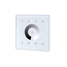[ZG9001T4DIM] ZIGBEE CONTROLEUR MURAL MONO 4 ZONES BLANC (230VAC)