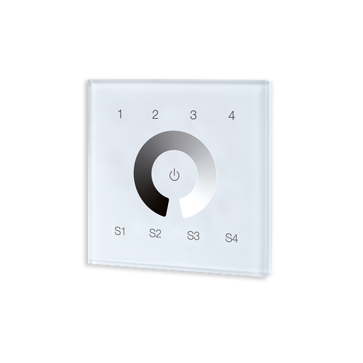 [ZG9001T4DIM] ZIGBEE CONTROLEUR MURAL MONO 4 ZONES BLANC (230VAC)