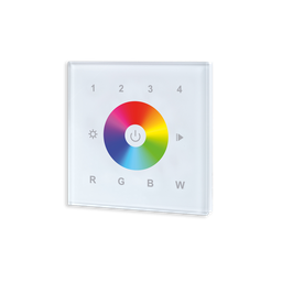 [ZG9001T4RGBW] ZIGBEE CONTROLEUR MURAL RGB/RGB+W 4 ZONES BLANC (230VAC)