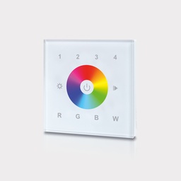 [ZG9001T4RGBW] ZIGBEE CONTROLEUR MURAL RGB/RGB+W 4 ZONES BLANC (230VAC)